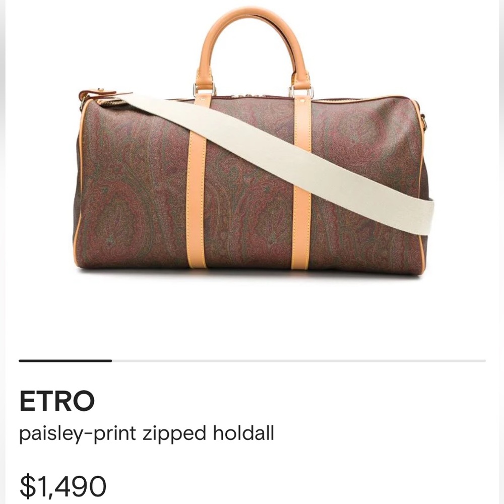 Etro paisley print holdall
